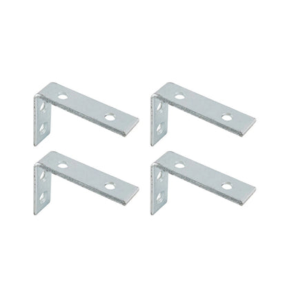 Carinya Heavy-Duty Zinc Plated Angle Bracket 75x50mm for Indoor & Outdoor Use