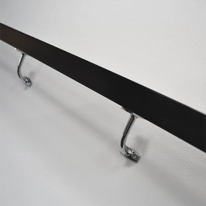 Carinya Chrome Flat Top Curved Handrail Bracket - Durable, Corrosion Resistant, Easy Install