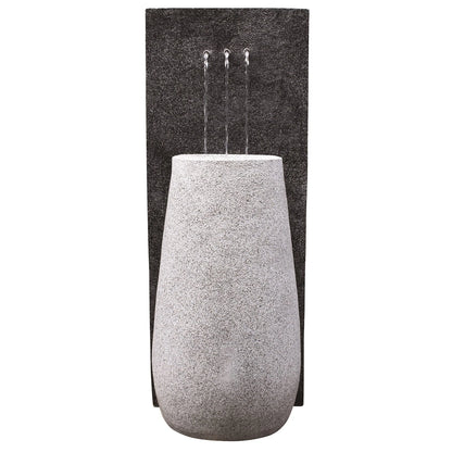 Tuscan Path Panya Fountain 36x33x91cm with Pump, Modern Design, Polyresin