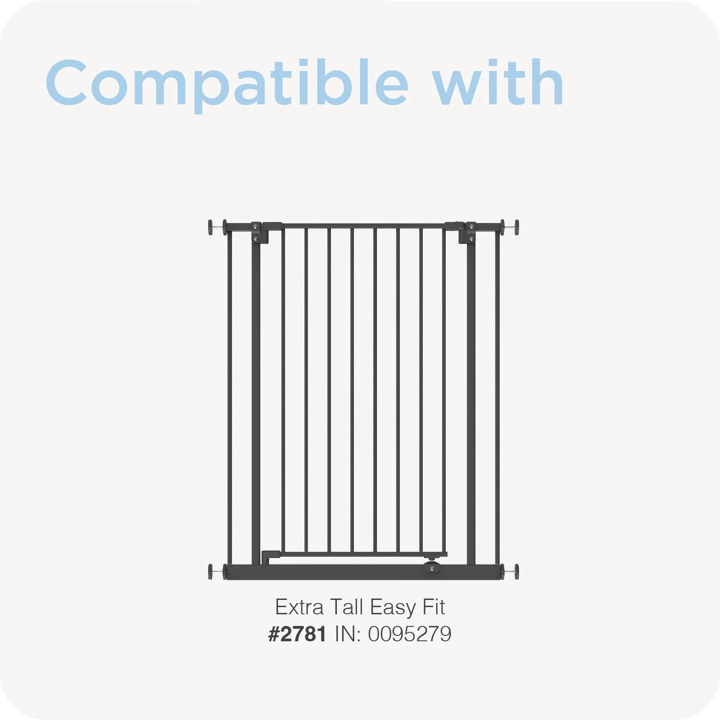 Perma Child Safety 20cm Black Extra Tall Baby Gate Extension, Steel, Pressure Mounted