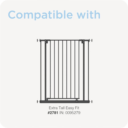 Perma Child Safety 20cm Black Extra Tall Baby Gate Extension, Steel, Pressure Mounted