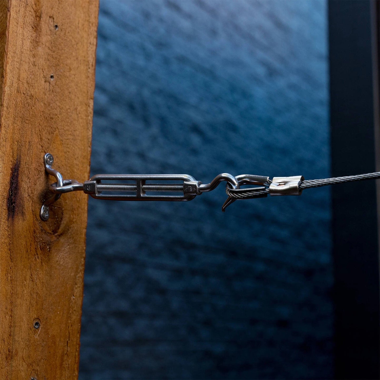 Taskmaster 6mm Marine Grade Stainless Steel Hook & Eye Turnbuckle for Wire Tensioning