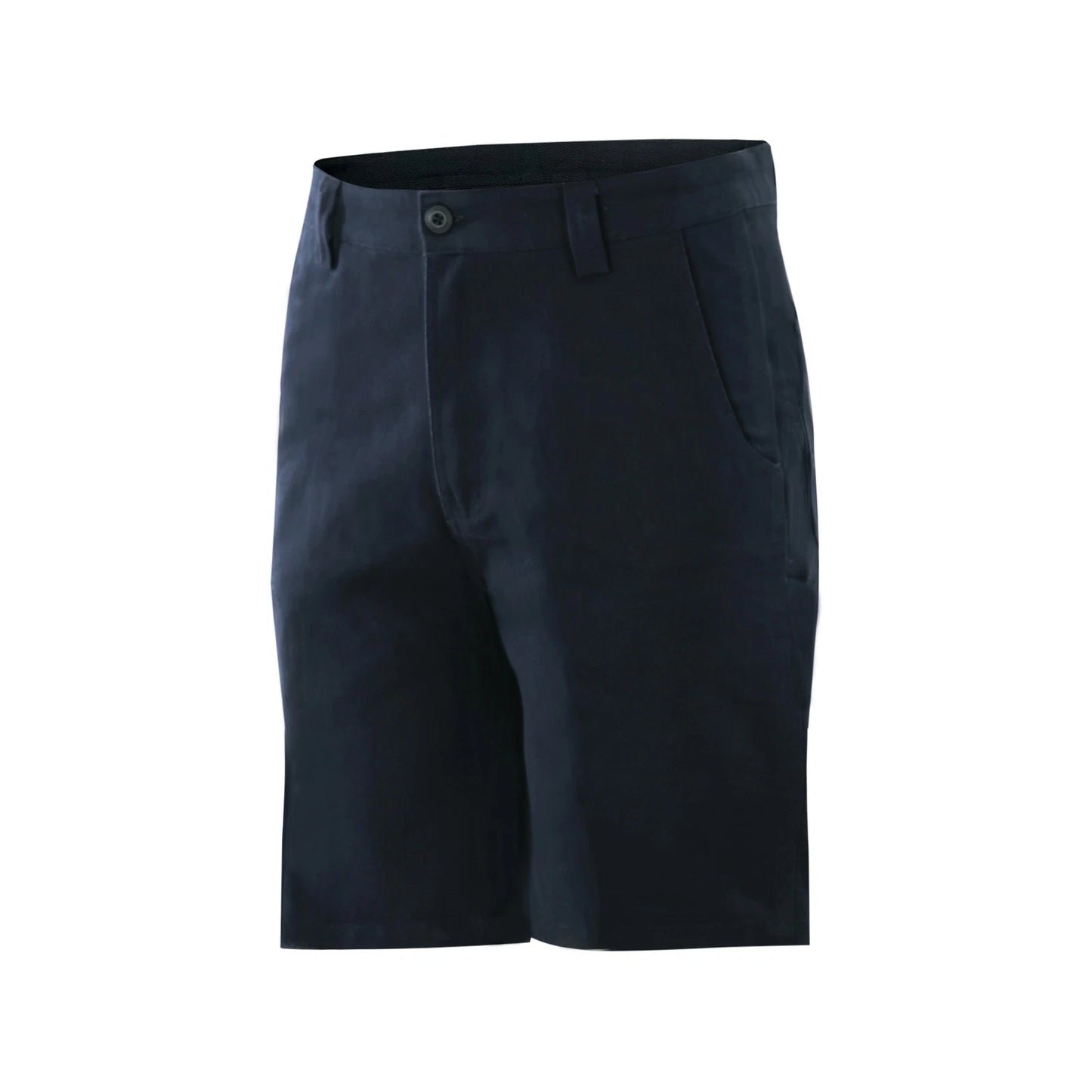 Craftright Navy Oxford Trim Cargo Shorts Size 82 with Zip Fly & Reinforced Pockets