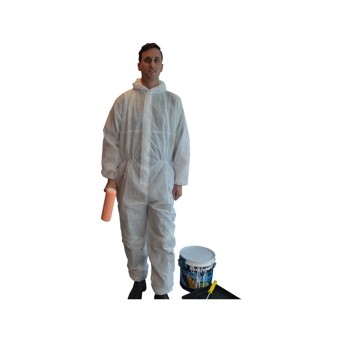 Pro-Val Disposable Coverall Large - Breathable, Dust Resistant, Elasticated Fit