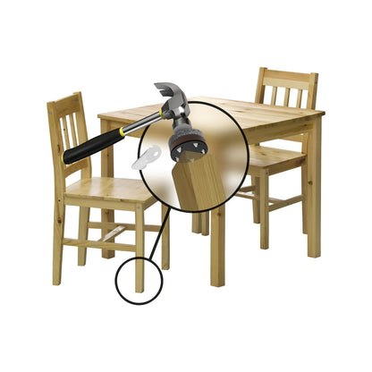 Slipstick 25mm Tap-In Felt Feet for Floor Protection, Universal Fit, 8 Pack