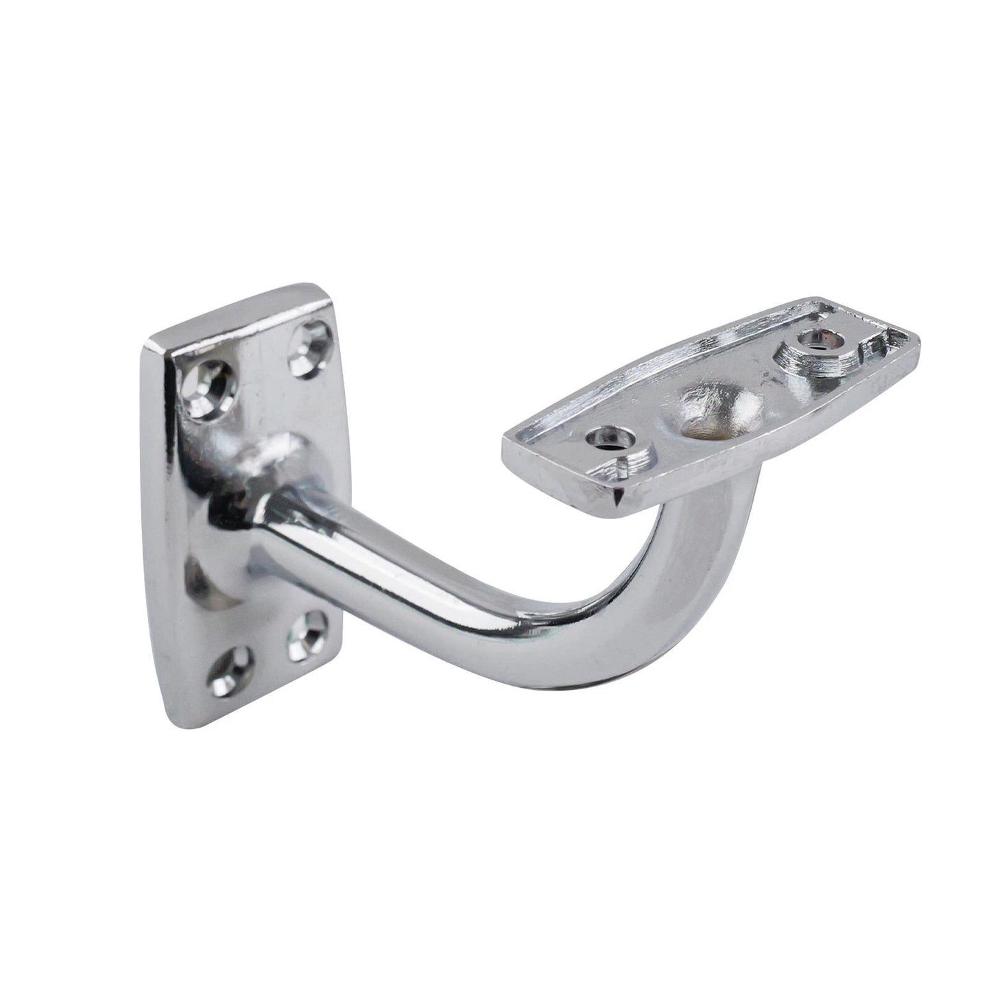 Carinya Chrome Flat Top Curved Handrail Bracket - Durable, Corrosion Resistant, Easy Install