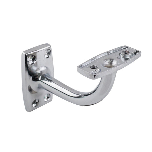 Carinya Chrome Flat Top Curved Handrail Bracket - Durable, Corrosion Resistant, Easy Install