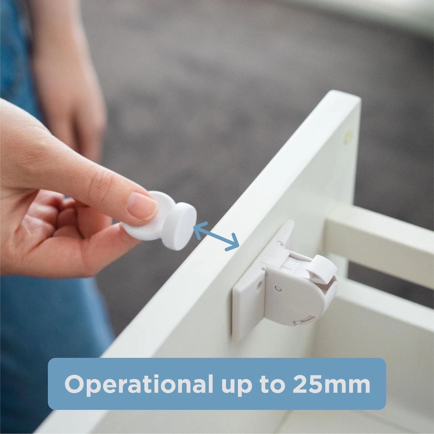 Perma Child Safety Adhesive Magnetic Locks Key - Quick Access, Compatible with 8/2-Pack Locks