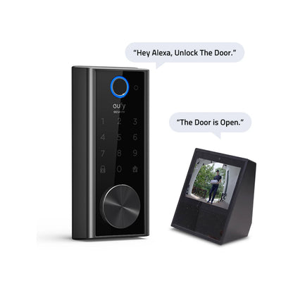Eufy Smart Touch Lock WiFi - Keyless Entry, Fast Fingerprint, Remote Control, Weatherproof