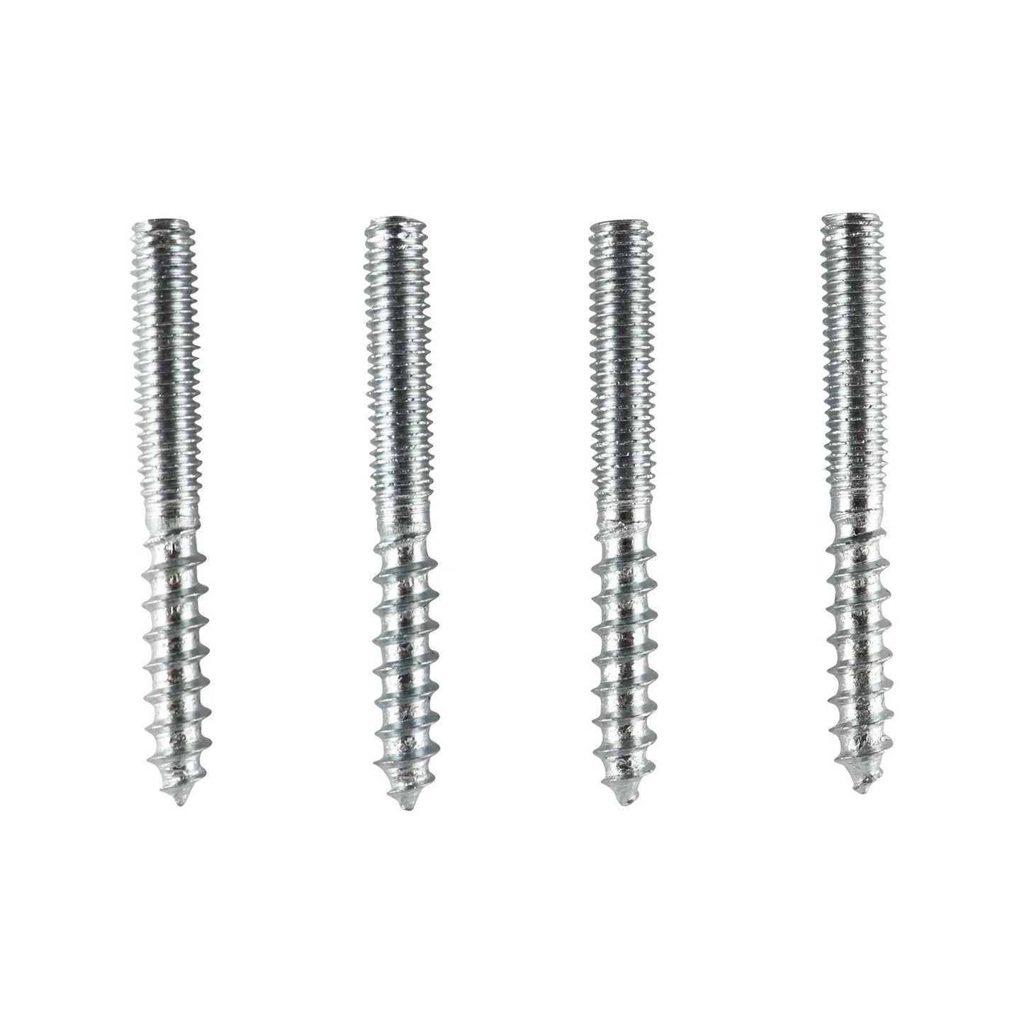Everhang M6 x 48mm Zinc Plated Hanger Bolt 4 Pcs - Durable Steel, Corrosion Resistant