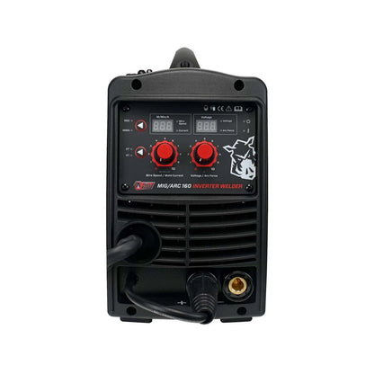 Full Boar MIG Arc Inverter Welder 160A IGBT, Gas/Gasless, Thermal Protection