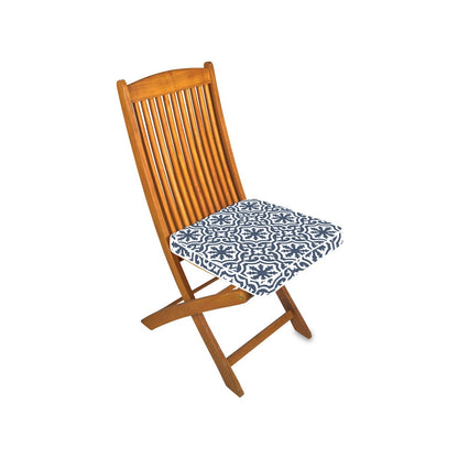 MOJO Blue and White Marrakesh UV & Water Resistant Outdoor Cushion