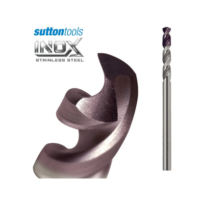 Sutton Tools 7.5mm INOX Stainless Steel Jobber Drill Bit, M2 HSS, Wear-Resistant, Extended Lifespan