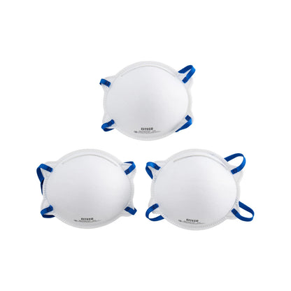 Citeco P2 Disposable Respirator 3PK - P2 Filtration, Comfortable Fit, Adjustable Nose Piece