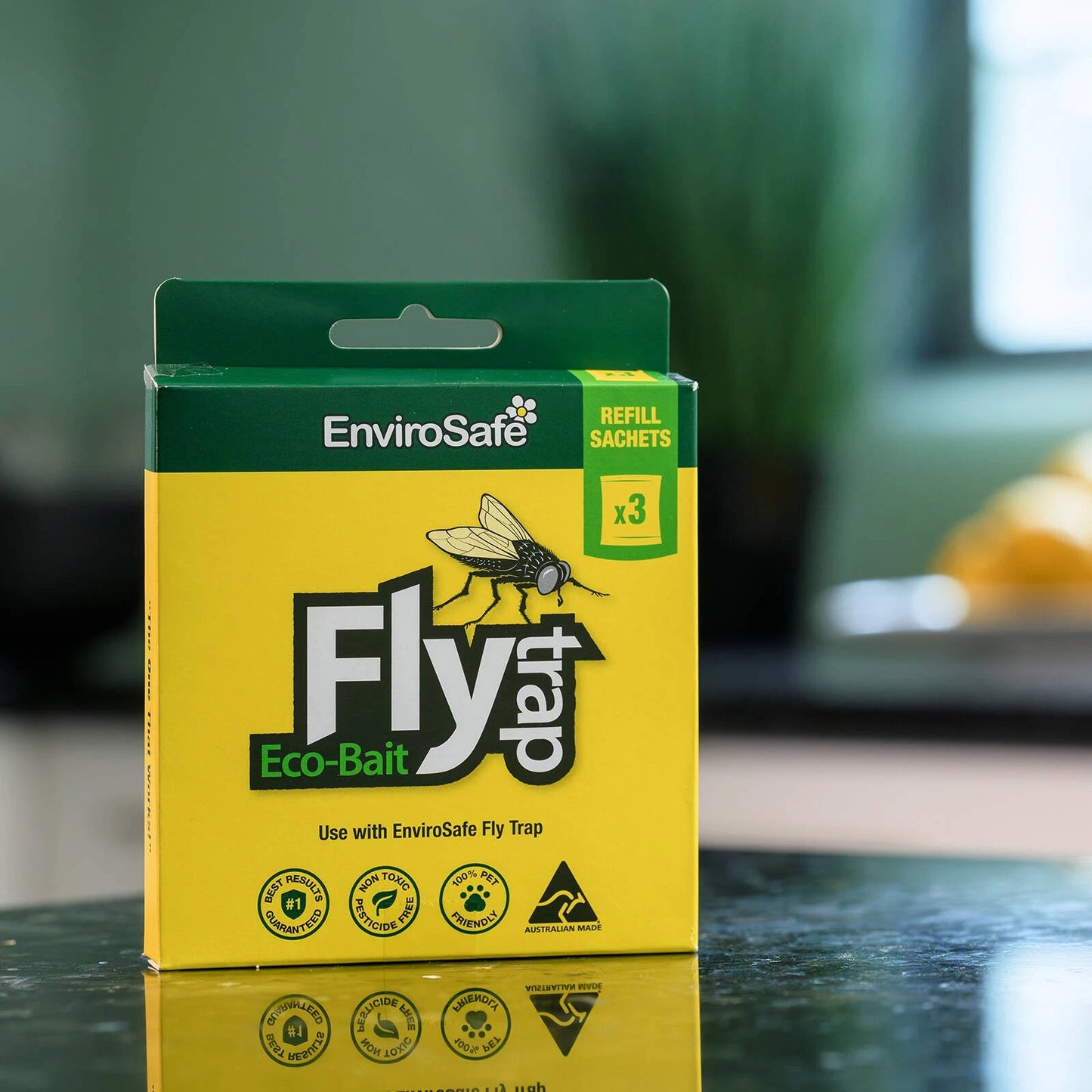EnviroSafe Fly Attractant Refill 36 Pcs - Eco-Friendly, Pesticide-Free, Outdoor Use