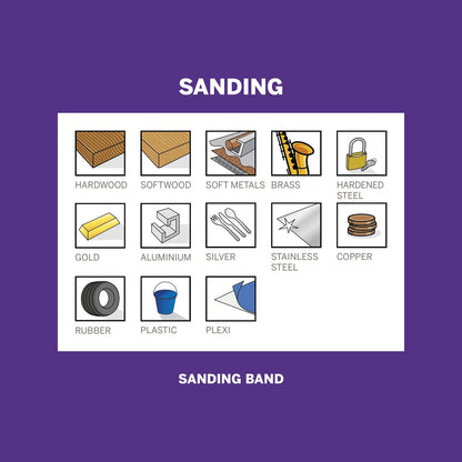 Dremel 13mm 120 Grit Sanding Band 6 Pack for Multi-Purpose Surface Finishing