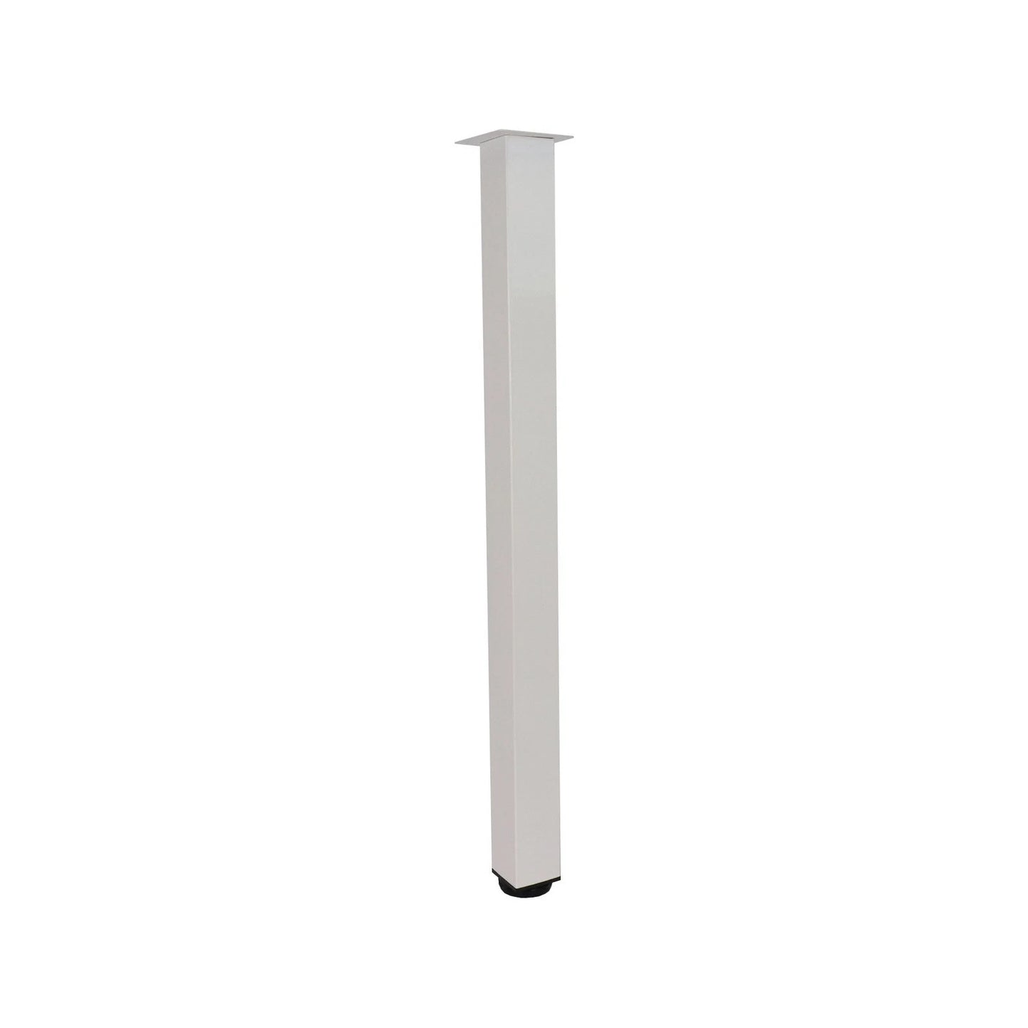 Adoored White Metal Furniture Leg 50x710mm - Easy Install, Modern Design