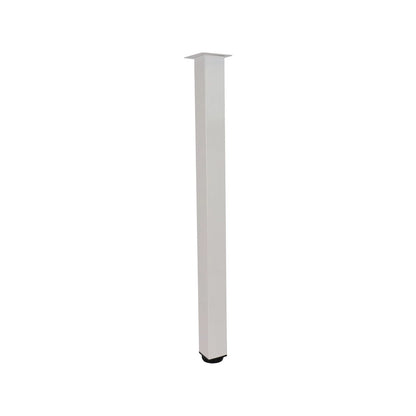 Adoored White Metal Furniture Leg 50x710mm - Easy Install, Modern Design