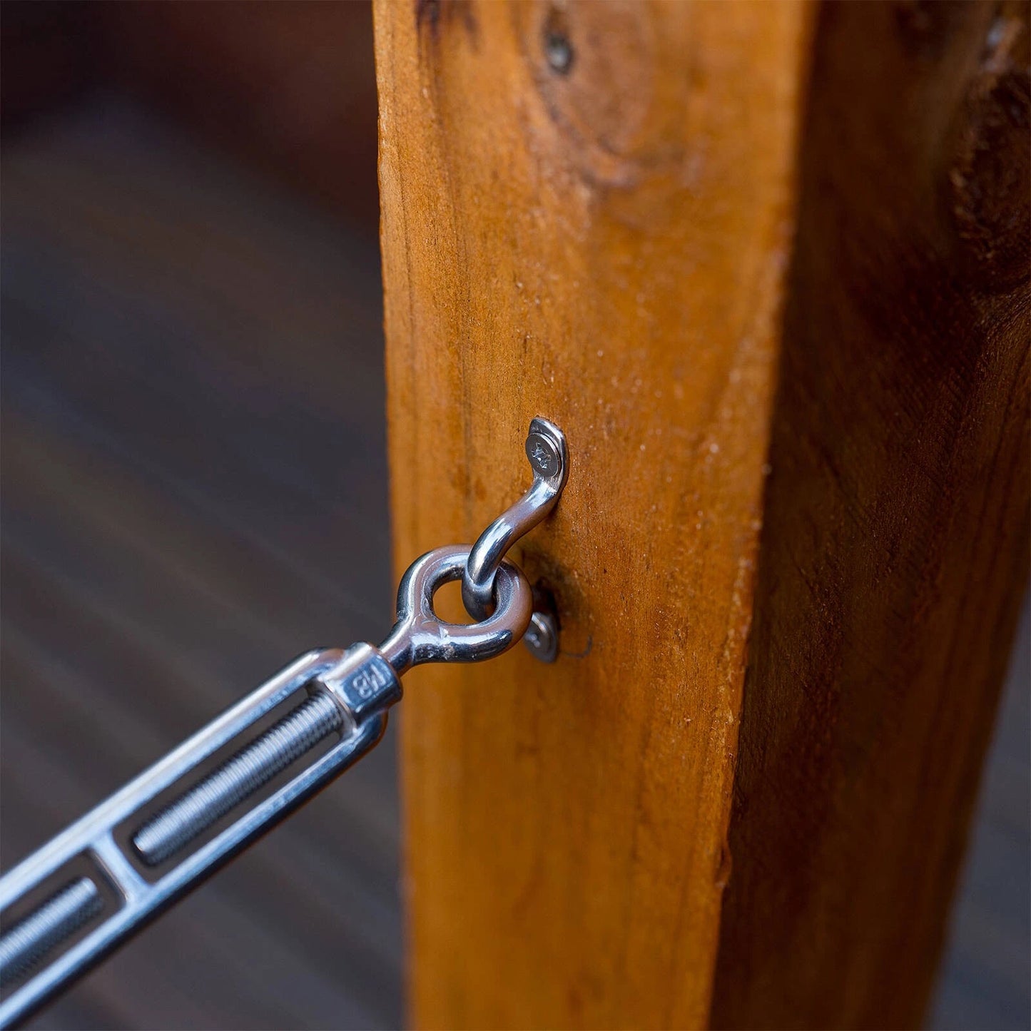 Taskmaster 6mm 316 Stainless Steel Marine Grade Wire Eye Strap - 2 Pack