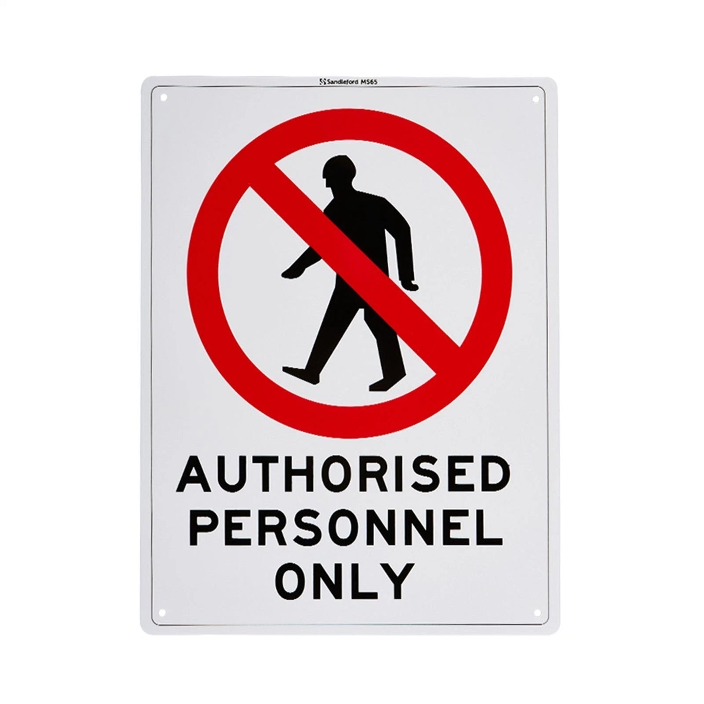 Sandleford 300x225mm Authorised Personnel Only Sign, UV Resistant, Outdoor Use