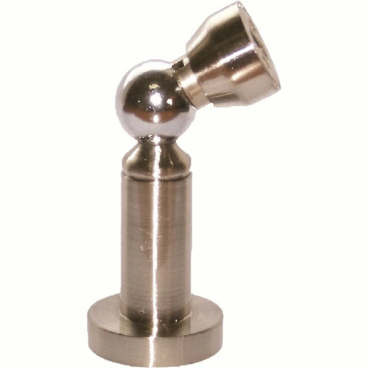 Adoored Satin Chrome Magnetic Door Stop, Easy Install, Wall Protection, Stylish Design