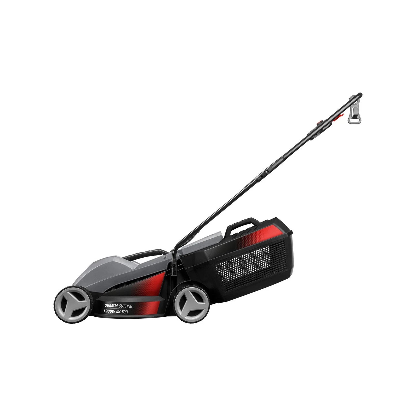 Ozito 1200W Corded Lawn Mower, 305mm Blade, Lightweight, Adjustable Height, 25L Catcher