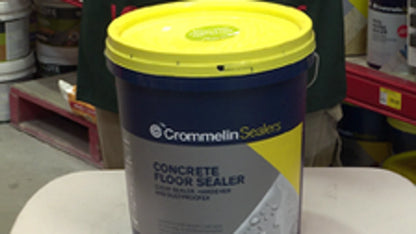 Crommelin 15L Concrete Floor Sealer, Waterborne Acrylic, Durable, Non-Toxic, Adjustable Gloss