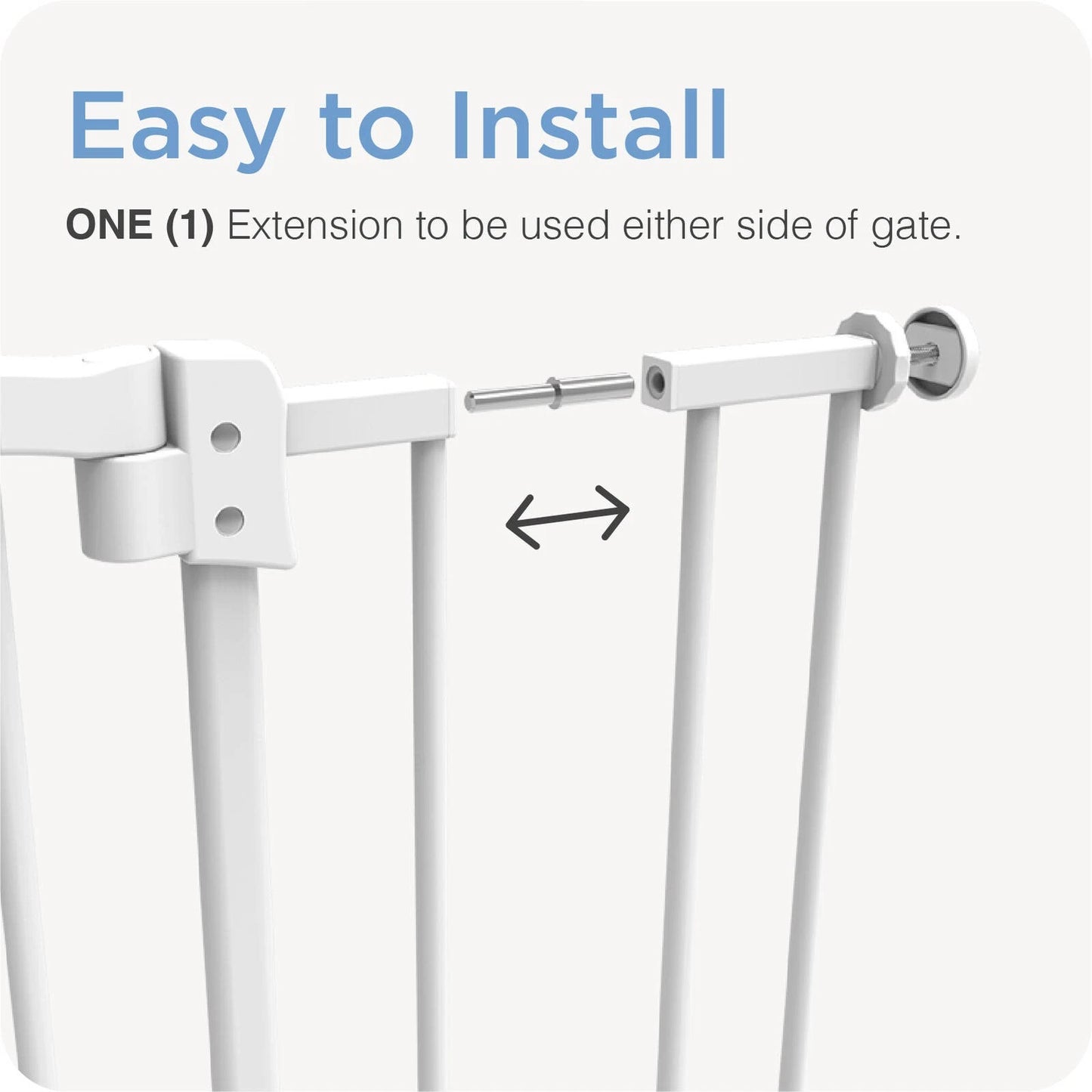 Perma Child Safety 20cm White Steel Baby Gate Extension for Kids & Pets