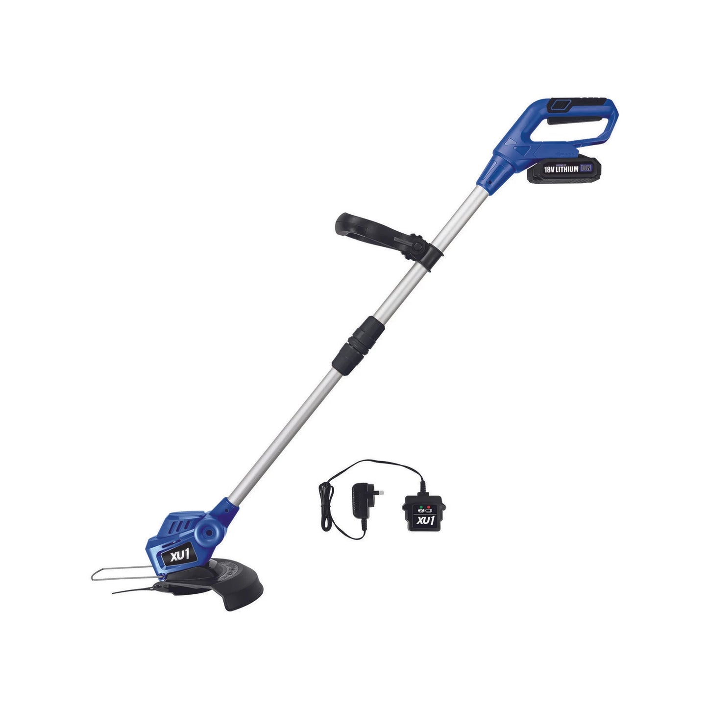 XU1 18V Cordless Grass Trimmer Kit, 240mm Cutting Path, Telescopic Shaft, Lightweight Design