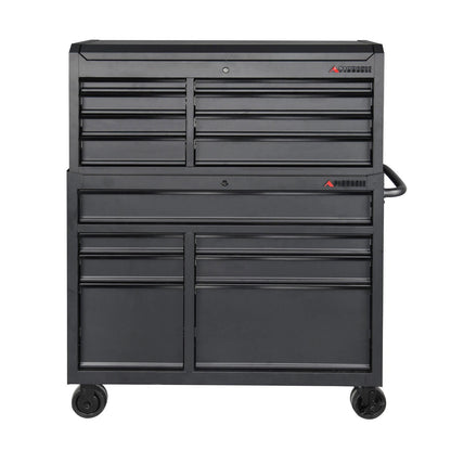 Pinnacle 42" Black Matte Tool Chest with Soft Close Drawers & Foam Liners