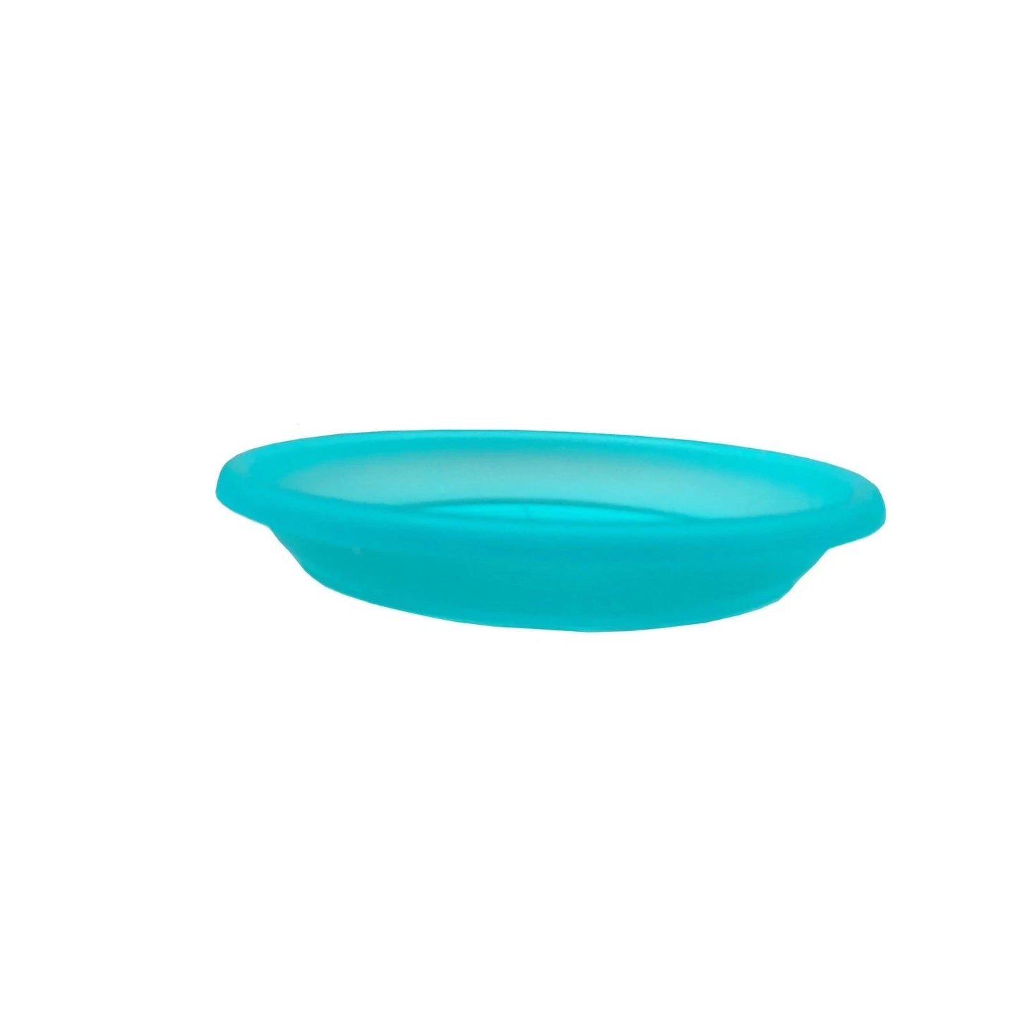 Eden Aqua Transparent Round Saucer 22cm - Lightweight, Leak Prevention, Stylish Design