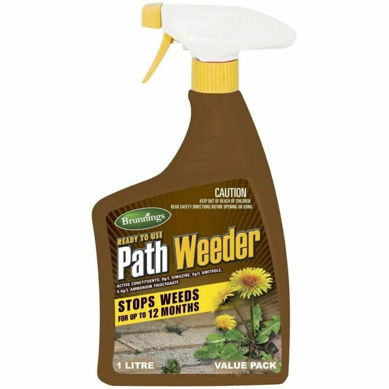 Brunnings Path Weeder 3x1L Pack - Efficient Garden Weed Removal