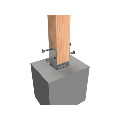 Vuepro 90mm Stainless Steel Bolt Down Post Support for Coastal Environments