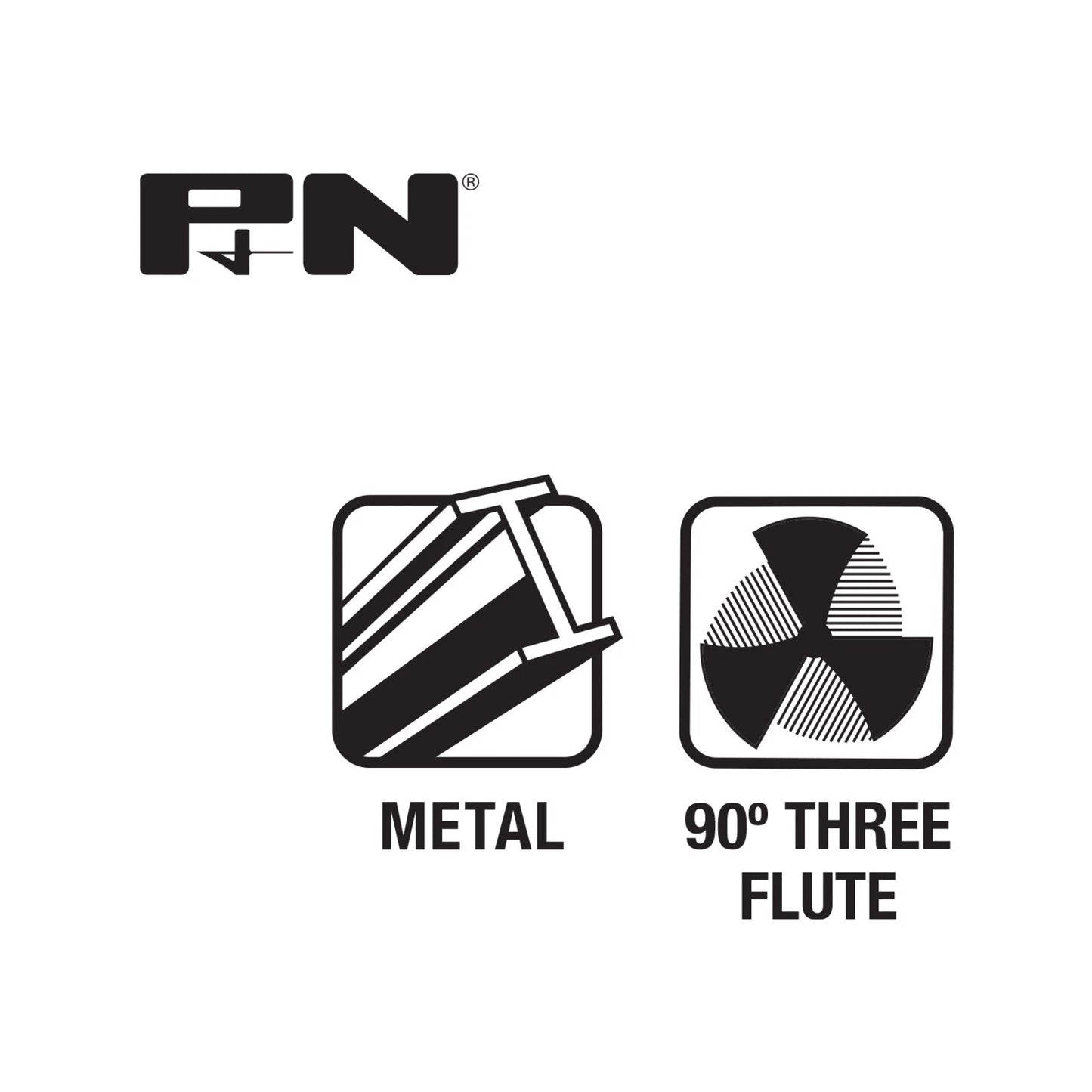 P&N 12.4mm HSS Countersink Bit, 90° Three-Flute Design, M2 Steel, Versatile Drilling