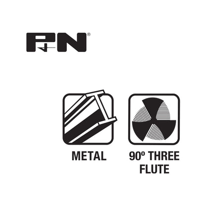 P&N 12.4mm HSS Countersink Bit, 90° Three-Flute Design, M2 Steel, Versatile Drilling