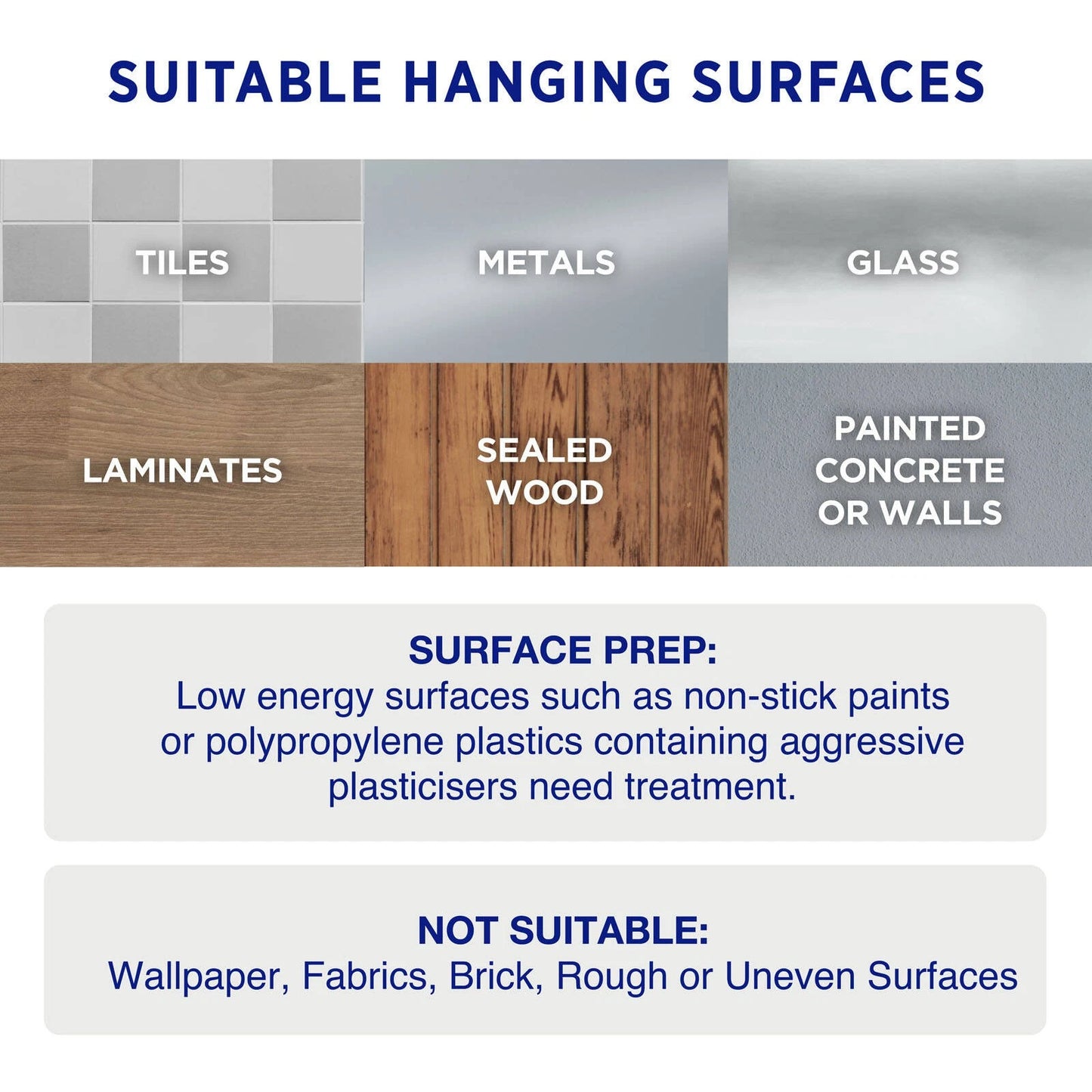 Permastik Spray & Wipe Hooks 2 Pack, Self-Adhesive, Holds 2kg, No Drilling Required