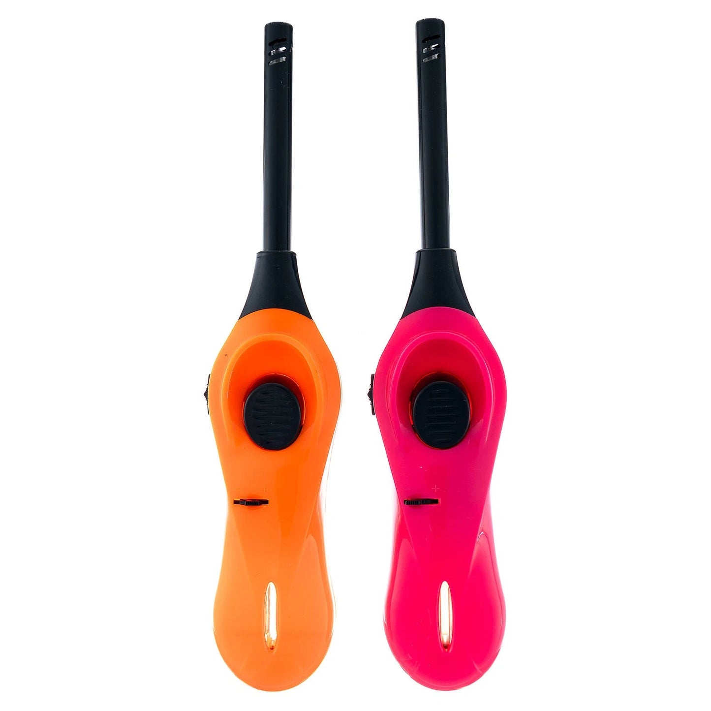 Firemate Refillable Gas Lighter 2-Pack, Adjustable Flame, Safety Lock, Push Button Ignition