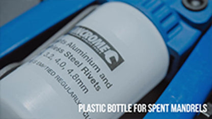 Kincrome 280mm Short Arm Hand Riveter, Cast Aluminium, Ergonomic Grips, 4 Nozzles