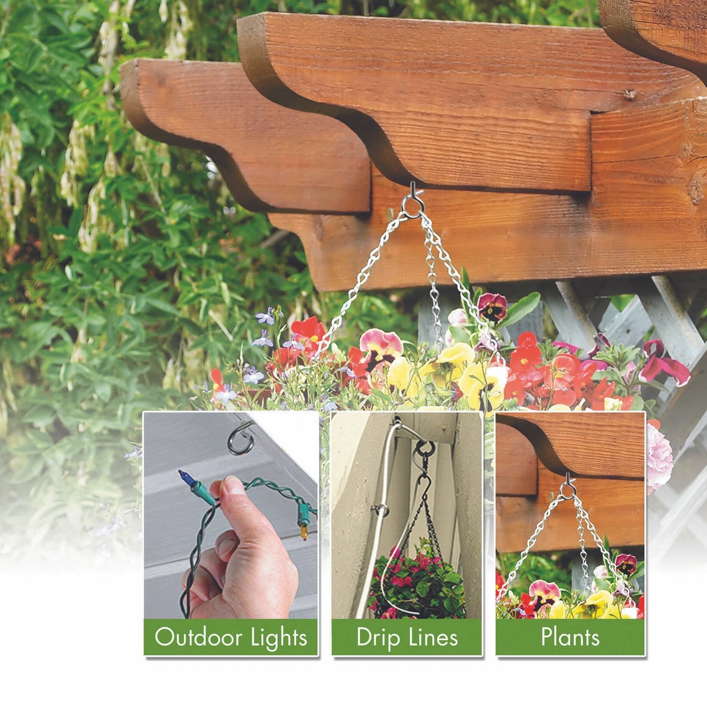 Hangman Q Hanger Picture Hanger 4 Pack - Rust-Proof, Easy Install, Outdoor Use
