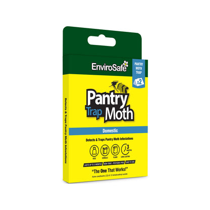 EnviroSafe Pantry Moth Trap 2 Pack - Safe, Effective, 3-Month Detection