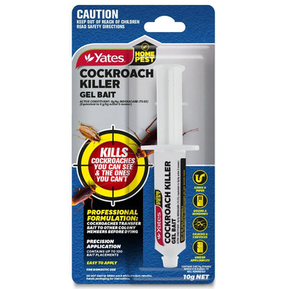 Yates 10g Cockroach Killer Gel Bait, Indoor/Outdoor, Professional-Grade, 100 Placements