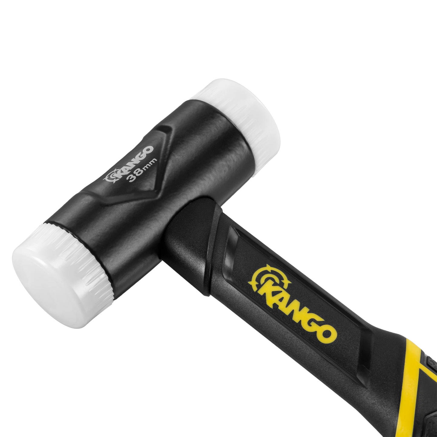 Kango 38mm Soft Face Mallet with Interchangeable Nylon Faces and Wedged Handle Design