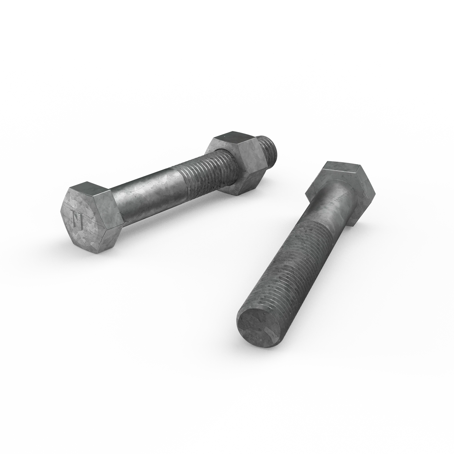 ZENITH M16 x 100mm Galvanised Hex Head Bolts & Nuts, Corrosion Resistant, AS Compliant