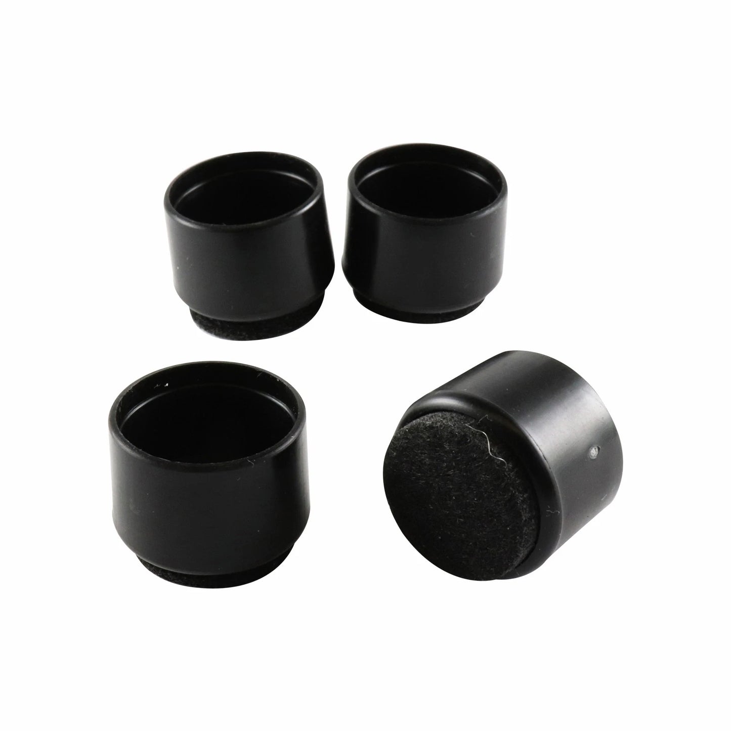 Surface Gard 19mm Black Felt Chair Tips 4 Pcs - Easy Install, Floor Protection