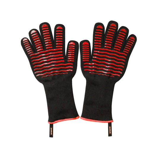 Jumbuck Aramid BBQ Gloves - Heat Resistant, Silicone Grip, One Size, Machine Washable