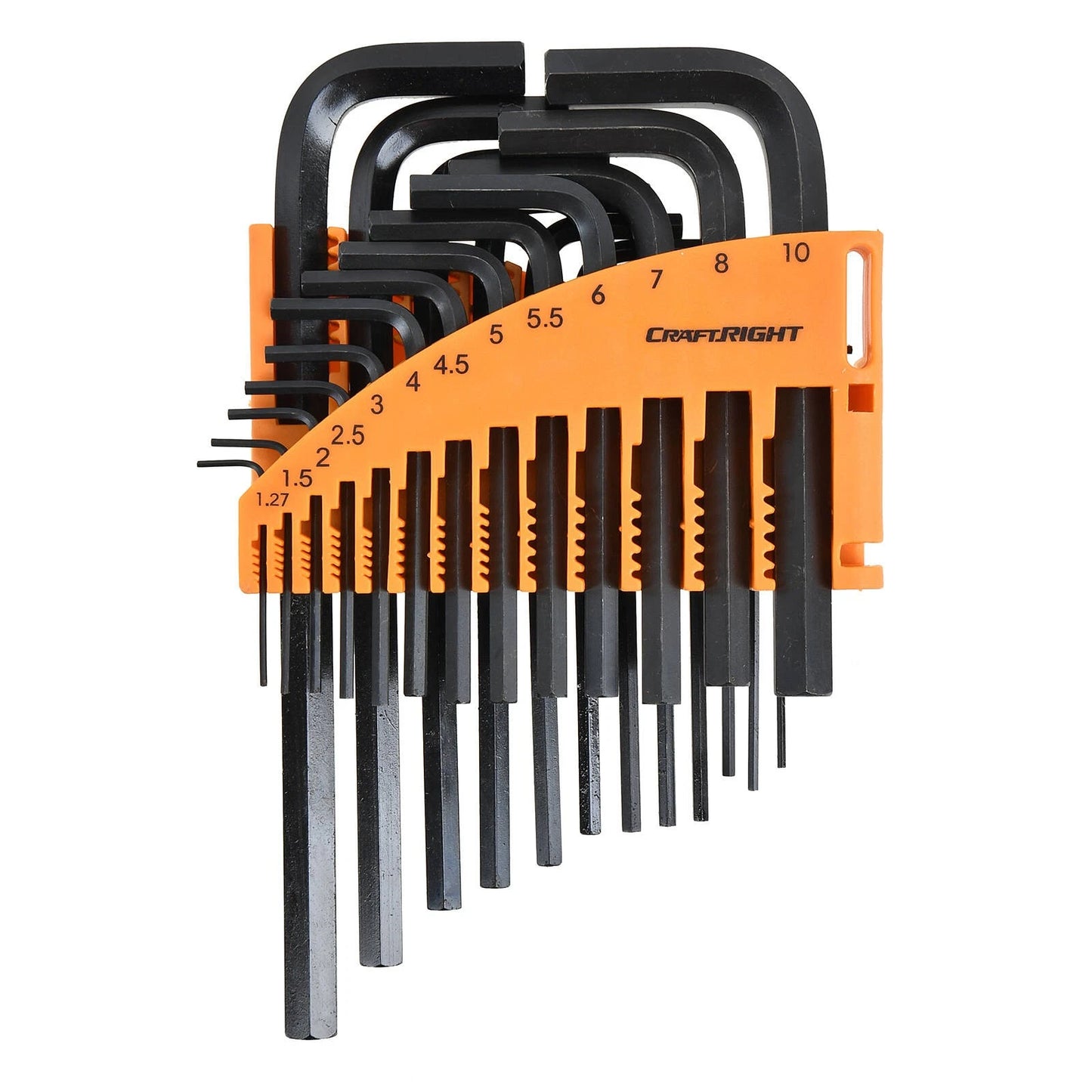 Craftright 25 Piece Metric & Imperial Hex Key Set with Storage Rack