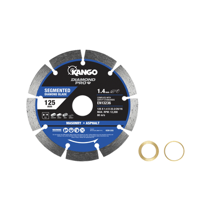Kango 125mm Segmented Diamond Saw Blade for Concrete, Brick, Granite - Durable & Efficient
