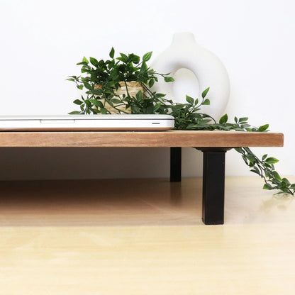 Adoored Black Steel Square Tube Furniture Leg 25x25x100mm Durable Modern Design