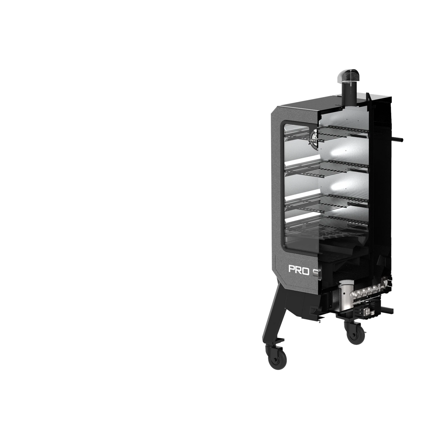 Pit Boss Pro 4 Vertical Pellet Smoker with Smart Control, 5-in-1 Cooking, Large Capacity