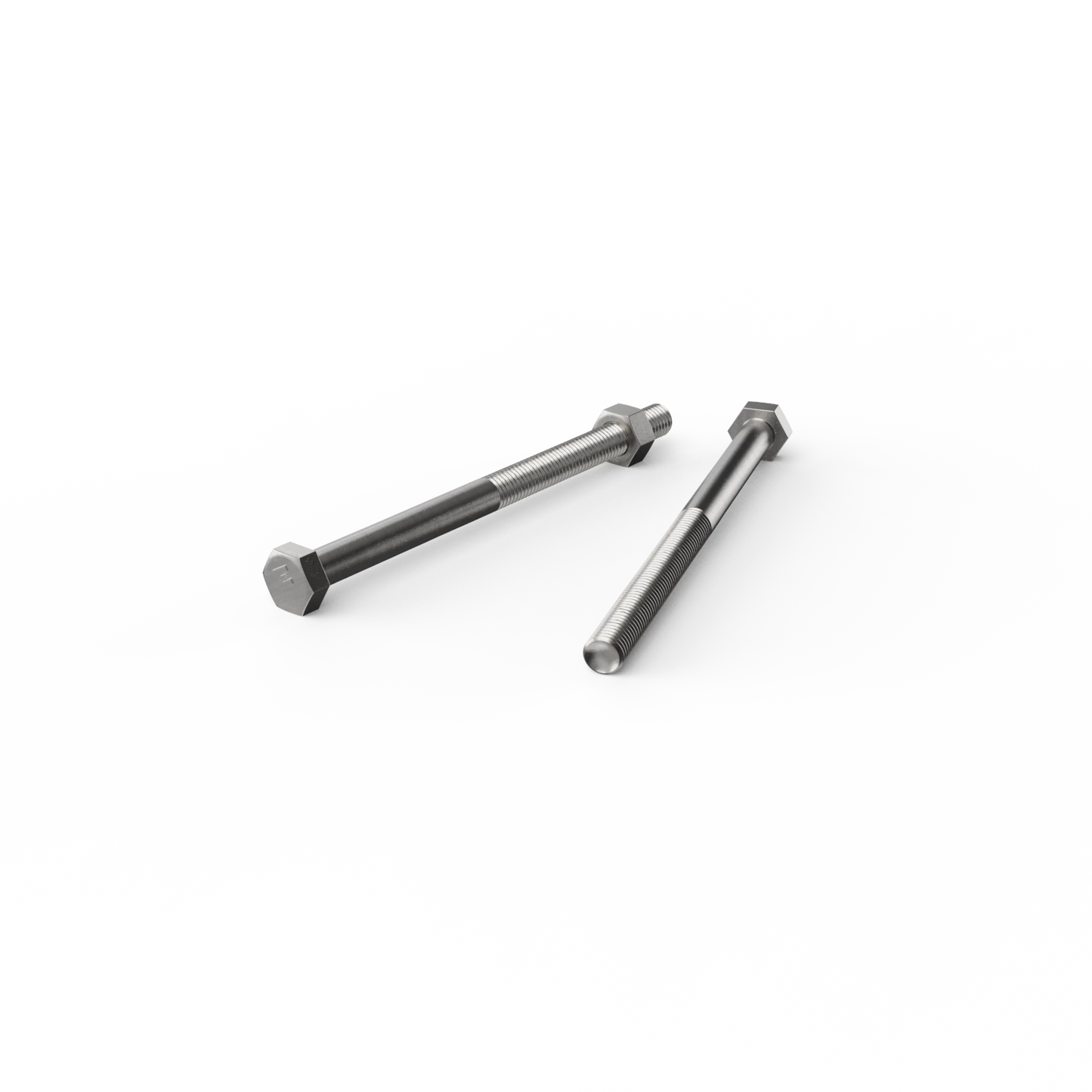 ZENITH Stainless Steel 304 M10 x 150mm Hex Head Bolts and Nuts, Corrosion Resistant